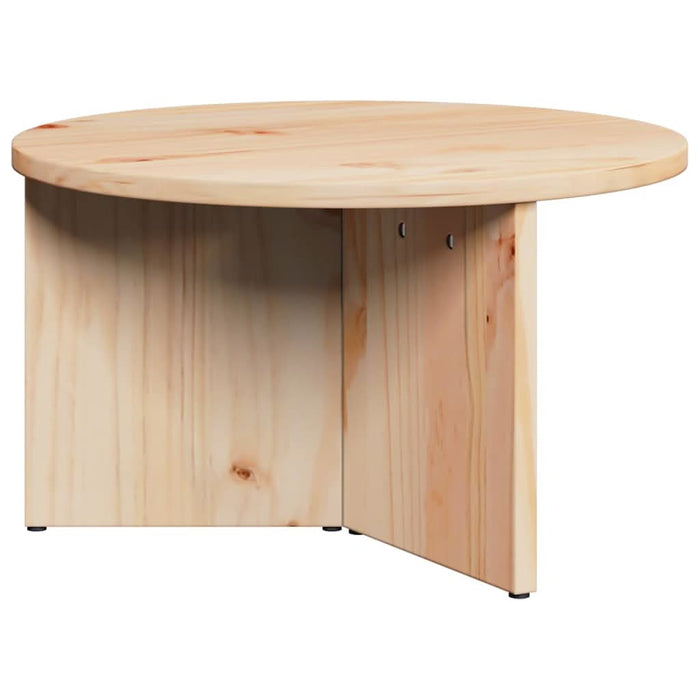 Masă de cafea 2 pcs natural Lemn masiv de pin - WALTI WALTI