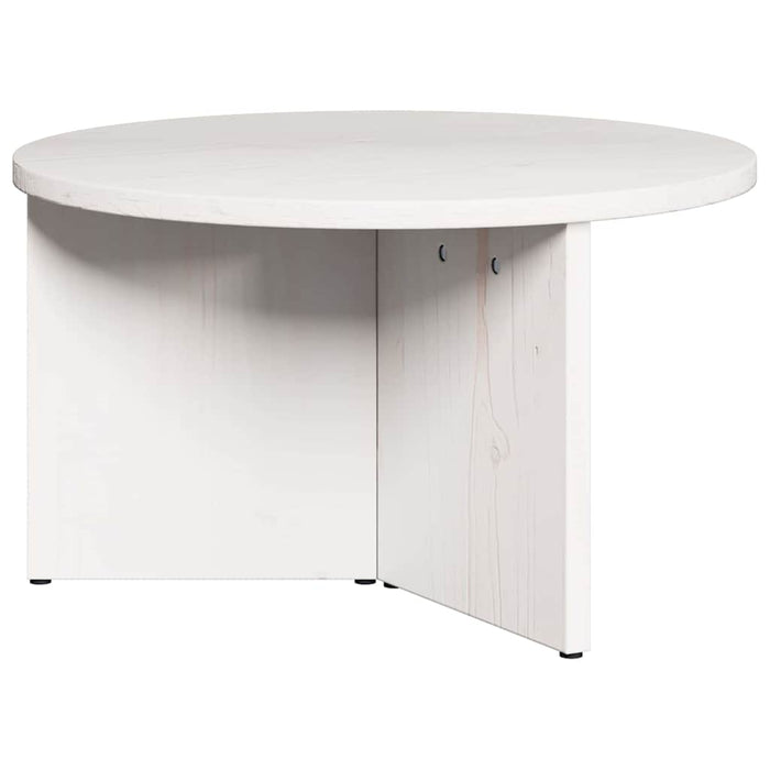 Masă de cafea 2 pcs Alb Lemn masiv de pin - WALTI WALTI