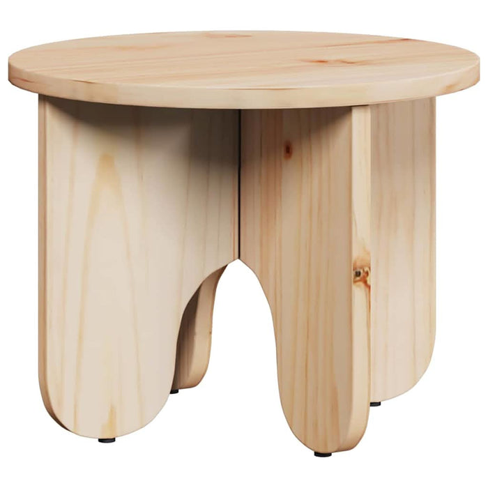 Masă de cafea 2 pcs natural Lemn masiv de pin - WALTI WALTI