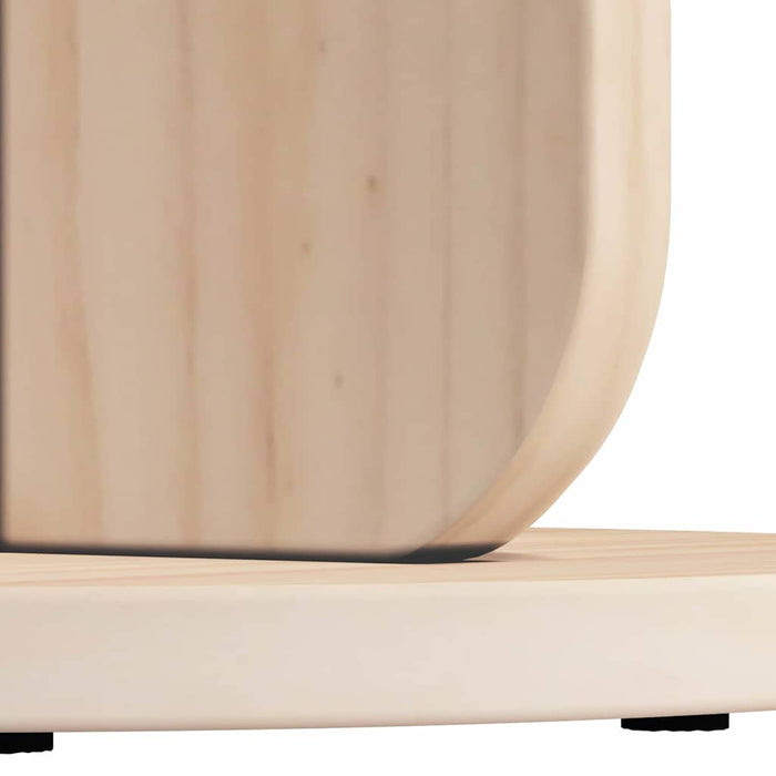 Masă de cafea natural 39,5 x 39,5 x 53,5 cm Lemn masiv de pin - WALTI WALTI