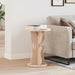 Masă de cafea natural 39,5 x 39,5 x 53,5 cm Lemn masiv de pin - WALTI WALTI