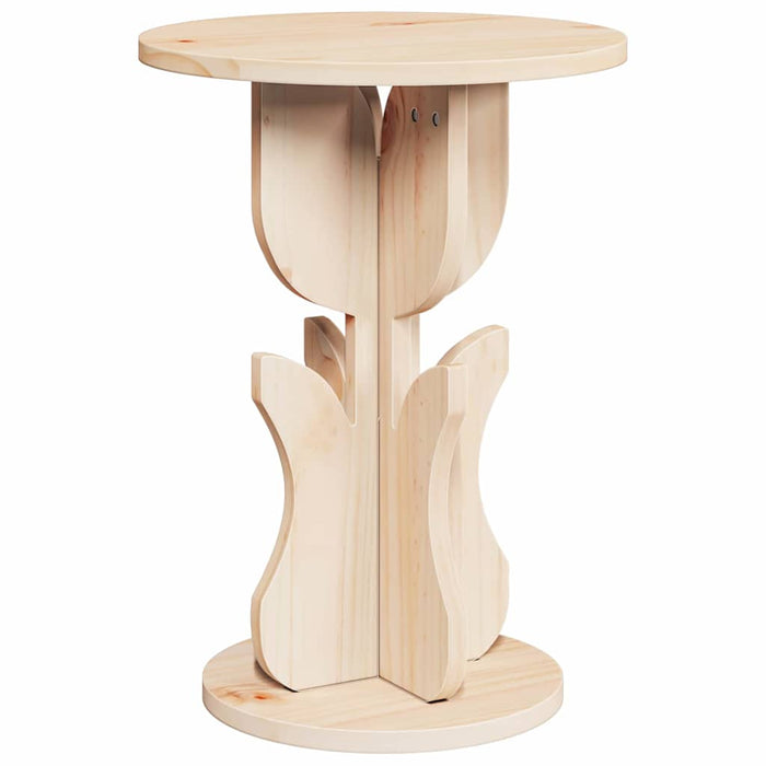 Masă de cafea natural 39,5 x 39,5 x 53,5 cm Lemn masiv de pin - WALTI WALTI