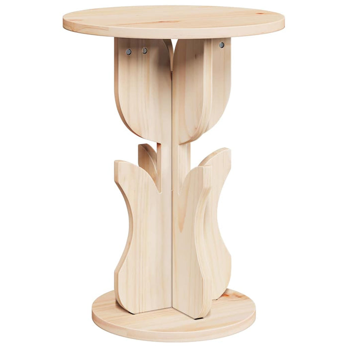 Masă de cafea natural 39,5 x 39,5 x 53,5 cm Lemn masiv de pin - WALTI WALTI
