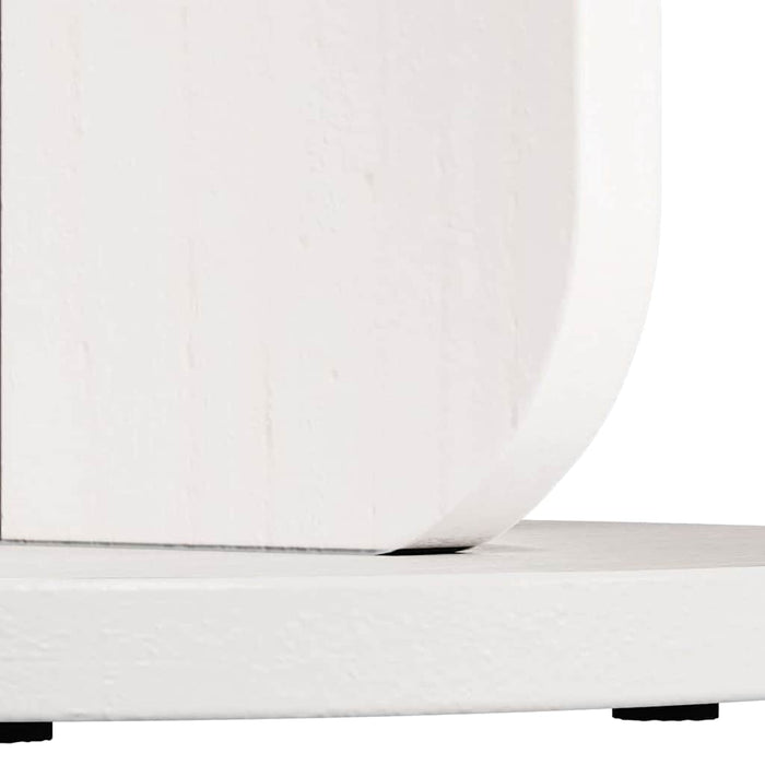 Masă de cafea Alb 39,5 x 39,5 x 53,5 cm Lemn masiv de pin - WALTI WALTI