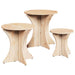Masă de cafea 3 pcs natural - WALTI WALTI