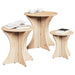 Masă de cafea 3 pcs natural - WALTI WALTI