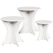 Masă de cafea 3 pcs Alb - WALTI WALTI