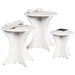 Masă de cafea 3 pcs Alb - WALTI WALTI