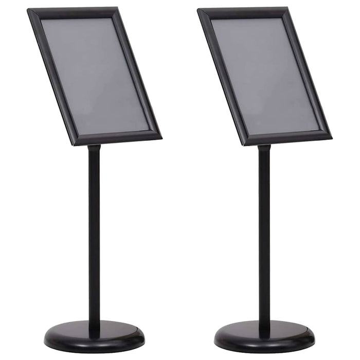 Suporturi pentru postere 2 pcs Negru 45 x 32,7 x 108 cm - WALTI WALTI