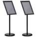 Suporturi pentru postere 2 pcs Negru 45 x 32,7 x 108 cm - WALTI WALTI