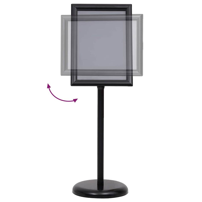 Suporturi pentru postere 2 pcs Negru 45 x 32,7 x 108 cm - WALTI WALTI