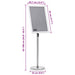 Suporturi pentru postere 2 pcs Argintiu 45 x 32,7 x 108 cm - WALTI WALTI