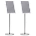 Suporturi pentru postere 2 pcs Argintiu 32.7 x 24 x 108 cm - WALTI WALTI