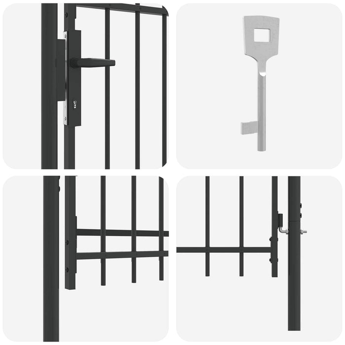 Poartă de gard BOXTEL 103 x 150 cm Oțel vopsit electrostatic WALTI