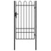 Poartă de gard Gri 103 x 225 cm Oțel vopsit electrostatic - WALTI WALTI