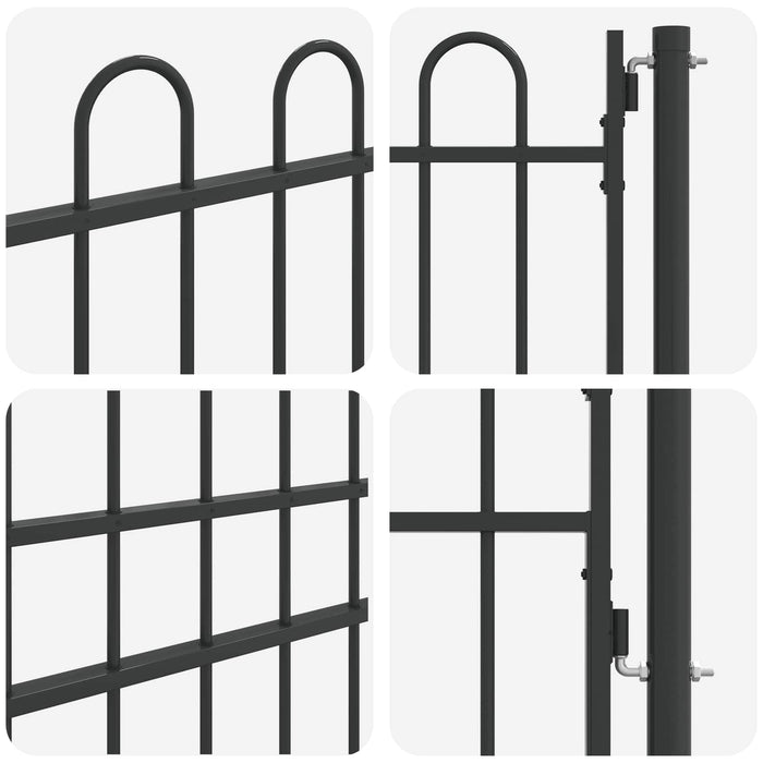 Poartă de gard BOXTEL 103 x 250 cm Oțel vopsit electrostatic WALTI
