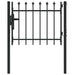 Poartă de gard Gri 103 x 250 cm Oțel vopsit electrostatic - WALTI WALTI