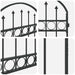 Stâlp de gard. cu blocare Gri 200 x 88 x 14 cm Oțel - WALTI WALTI