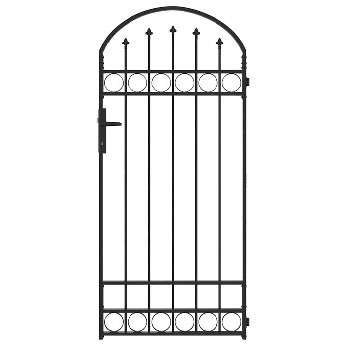 Stâlp de gard. cu blocare Gri 200 x 88 x 14 cm Oțel - WALTI WALTI