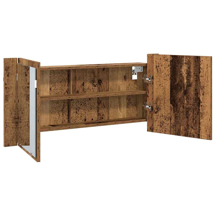 Cameră de Oglindă LED Lemn vechi 100 x 12 x 45 cm Lemn compozit - WALTI WALTI