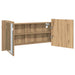 Cameră de Oglindă LED cu raft stejar artizanal 100 x 12 x 45 cm - WALTI WALTI