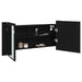 Cameră de Oglindă LED cu raft Stejar negru 100 x 12 x 45 cm - WALTI WALTI