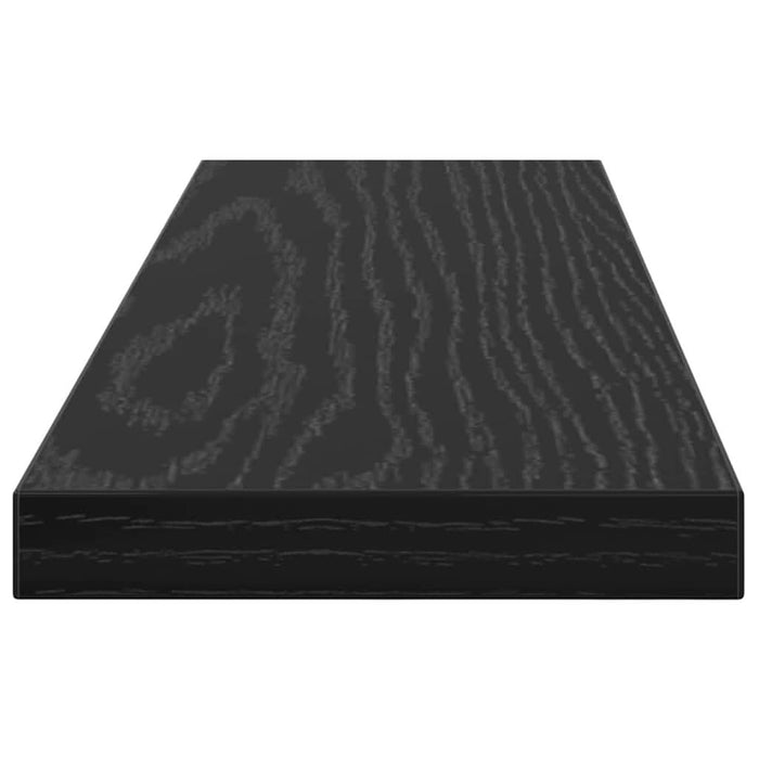 Raft pentru cărți 4 pcs Negru 40 x 10 x 1.5 cm Lemn compozit - WALTI WALTI