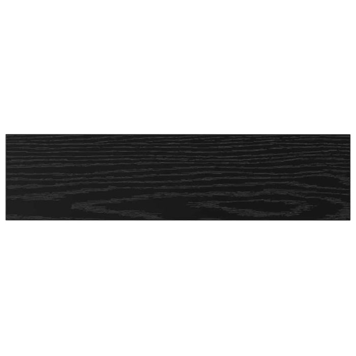 Raft pentru cărți 4 pcs Negru 40 x 10 x 1.5 cm Lemn compozit - WALTI WALTI