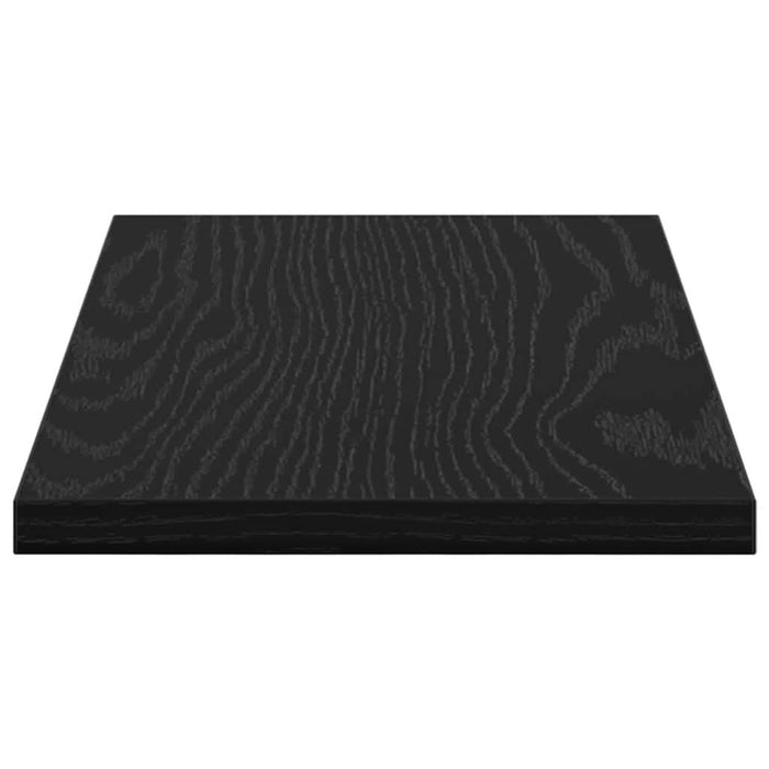 Raft pentru cărți 4 pcs Negru 40 x 20 x 1.5 cm Lemn compozit - WALTI WALTI