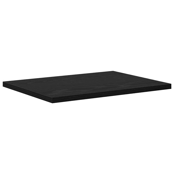 Raft pentru cărți 4 pcs Negru 40 x 30 x 1.5 cm Lemn compozit - WALTI WALTI
