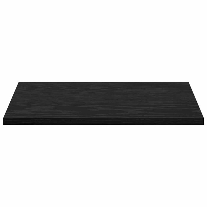 Raft pentru cărți 4 pcs Negru 40 x 30 x 1.5 cm Lemn compozit - WALTI WALTI