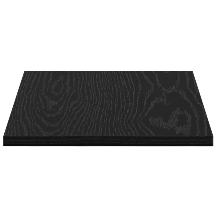 Raft pentru cărți 4 pcs Negru 40 x 30 x 1.5 cm Lemn compozit - WALTI WALTI