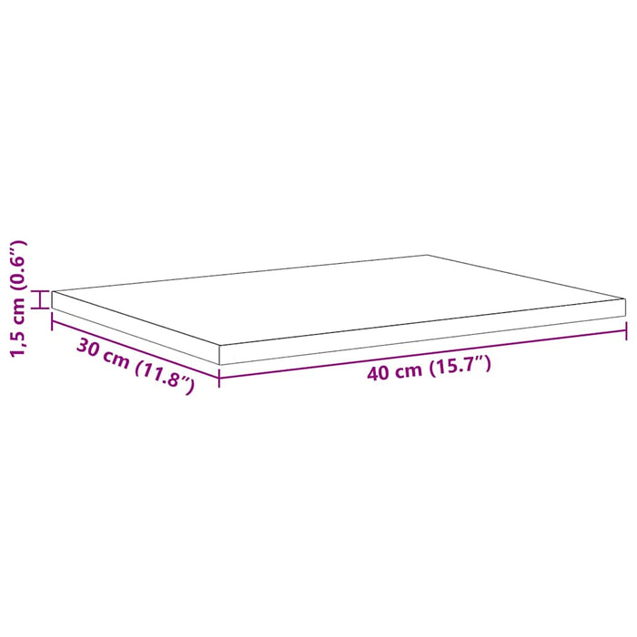 Raft pentru cărți 4 pcs Negru 40 x 30 x 1.5 cm Lemn compozit - WALTI WALTI