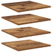Raft pentru cărți 4 pcs Maro 40 x 40 x 1.5 cm Lemn compozit - WALTI WALTI