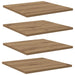 Raft pentru cărți 4 pcs Maro 40 x 40 x 1.5 cm Lemn compozit - WALTI WALTI