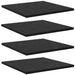 Raft pentru cărți 4 pcs Negru 40 x 40 x 1.5 cm Lemn compozit - WALTI WALTI