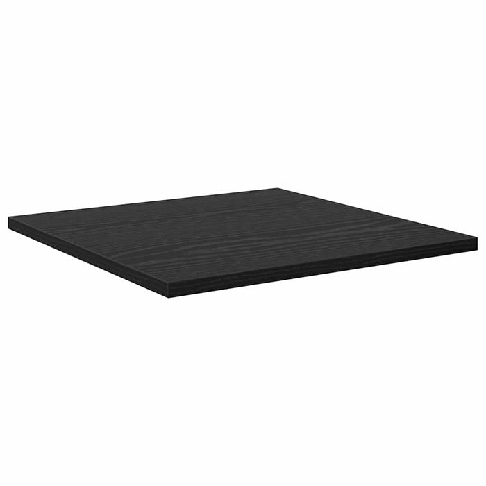Raft pentru cărți 4 pcs Negru 40 x 40 x 1.5 cm Lemn compozit - WALTI WALTI