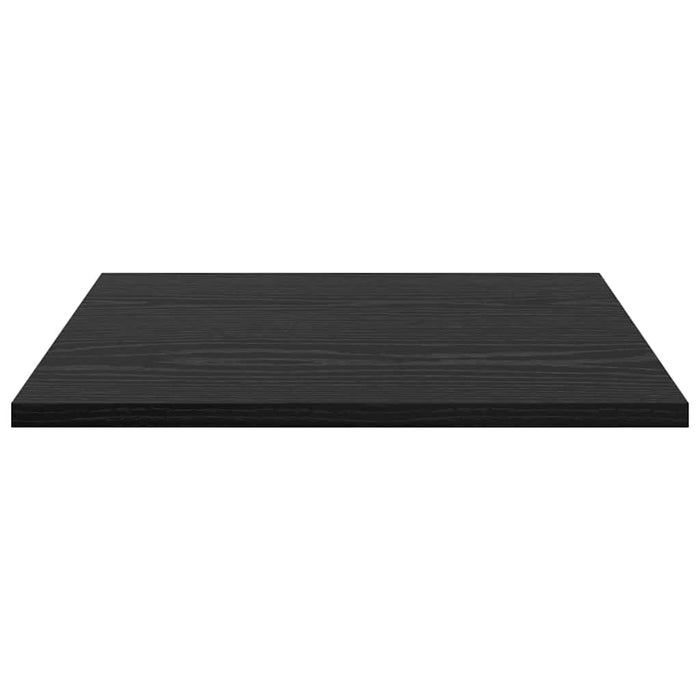 Raft pentru cărți 4 pcs Negru 40 x 40 x 1.5 cm Lemn compozit - WALTI WALTI