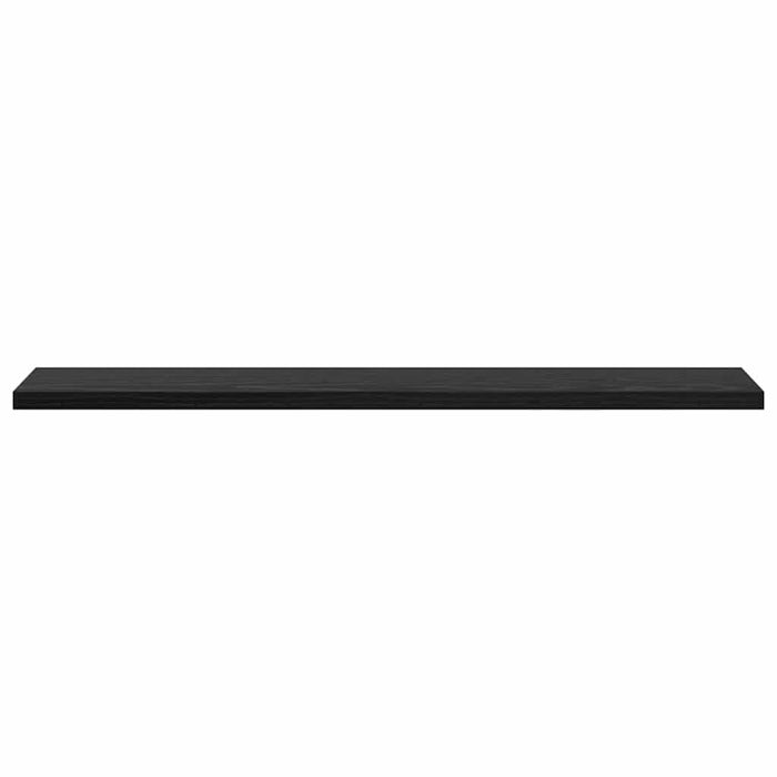 Raft pentru cărți 4 pcs Negru 60 x 10 x 1.5 cm Lemn compozit - WALTI WALTI