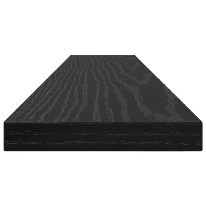 Raft pentru cărți 4 pcs Negru 60 x 10 x 1.5 cm Lemn compozit - WALTI WALTI