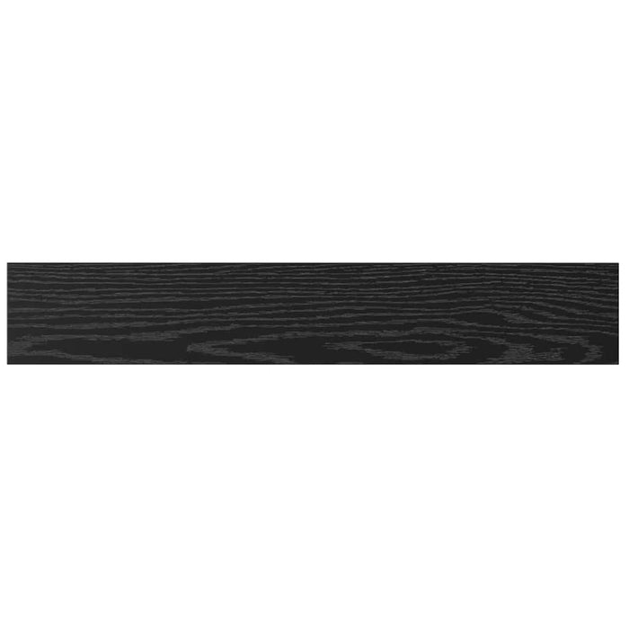 Raft pentru cărți 4 pcs Negru 60 x 10 x 1.5 cm Lemn compozit - WALTI WALTI