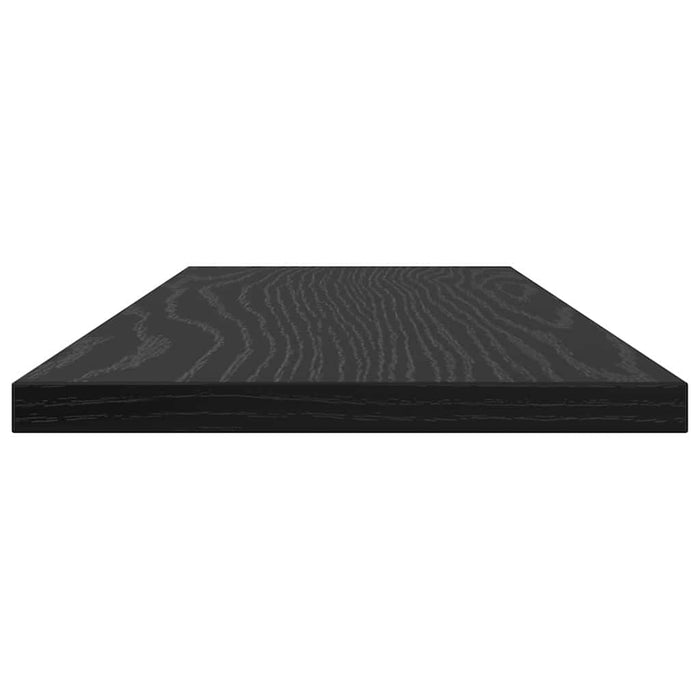 Raft pentru cărți 4 pcs Negru 60 x 20 x 1.5 cm Lemn compozit - WALTI WALTI