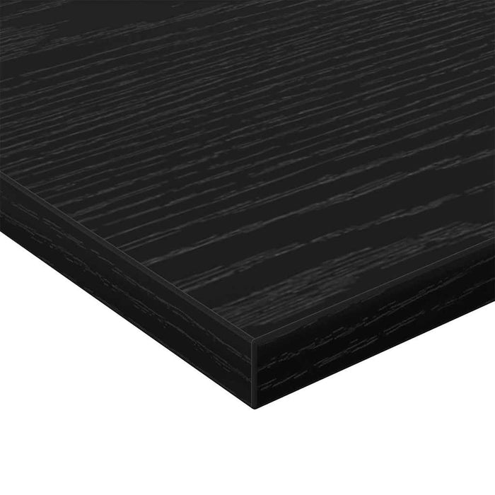 Raft pentru cărți 4 pcs Negru 60 x 30 x 1.5 cm Lemn compozit - WALTI WALTI