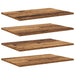 Raft pentru cărți 4 pcs Maro 60 x 40 x 1.5 cm Lemn compozit - WALTI WALTI