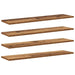 Raft pentru cărți 4 pcs Maro 80 x 20 x 1.5 cm Lemn compozit - WALTI WALTI