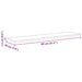Raft pentru cărți 4 pcs Maro 80 x 20 x 1.5 cm Lemn compozit - WALTI WALTI