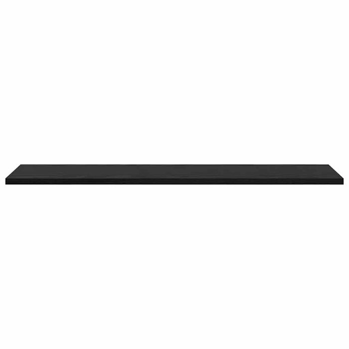 Raft pentru cărți 4 pcs Negru 80 x 20 x 1,5 cm Lemn compozit - WALTI WALTI