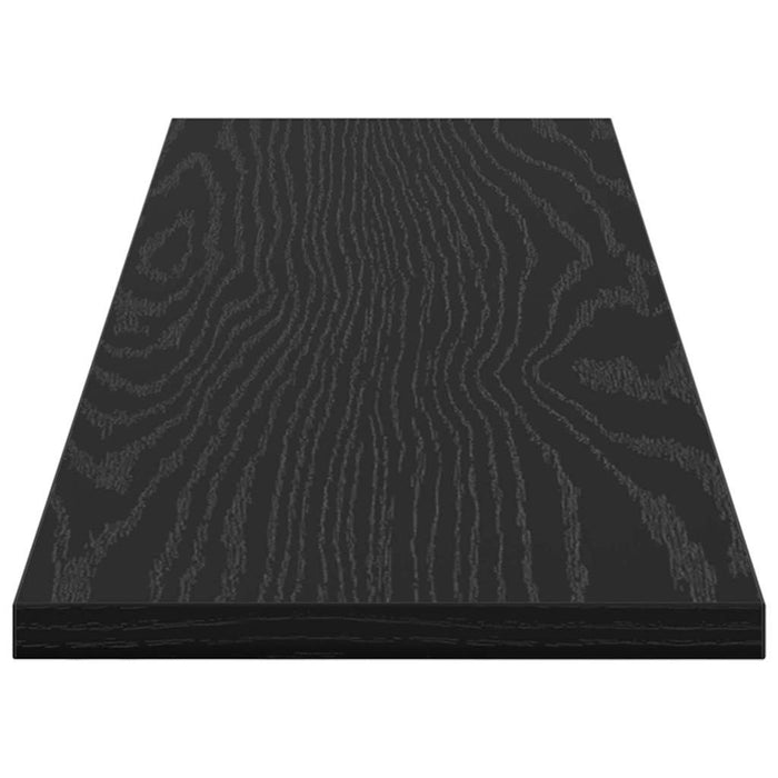 Raft pentru cărți 4 pcs Negru 80 x 20 x 1,5 cm Lemn compozit - WALTI WALTI