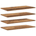 Raft pentru cărți 4 pcs Maro 80 x 40 x 1.5 cm Lemn compozit - WALTI WALTI