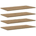 Raft pentru cărți 4 pcs Maro 80 x 40 x 1.5 cm Lemn compozit - WALTI WALTI